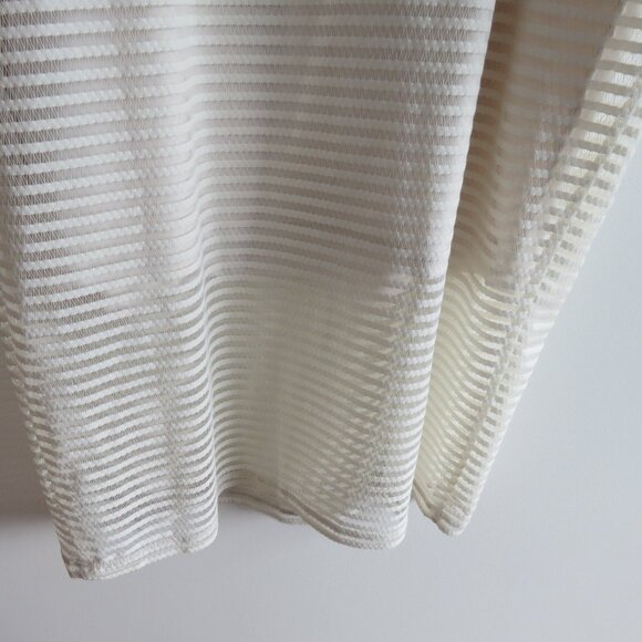 GOOD AMERICAN Sheer Mesh Midi Dress in Netural Ivory - GA Size 6 / 3XL NWT - Picture 13 of 14